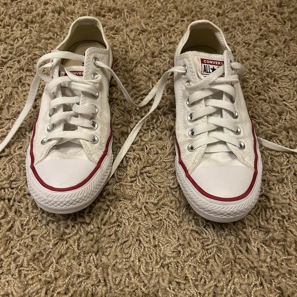 Converse White and Red Sneakers